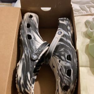 COPY - Black and white mens crocs